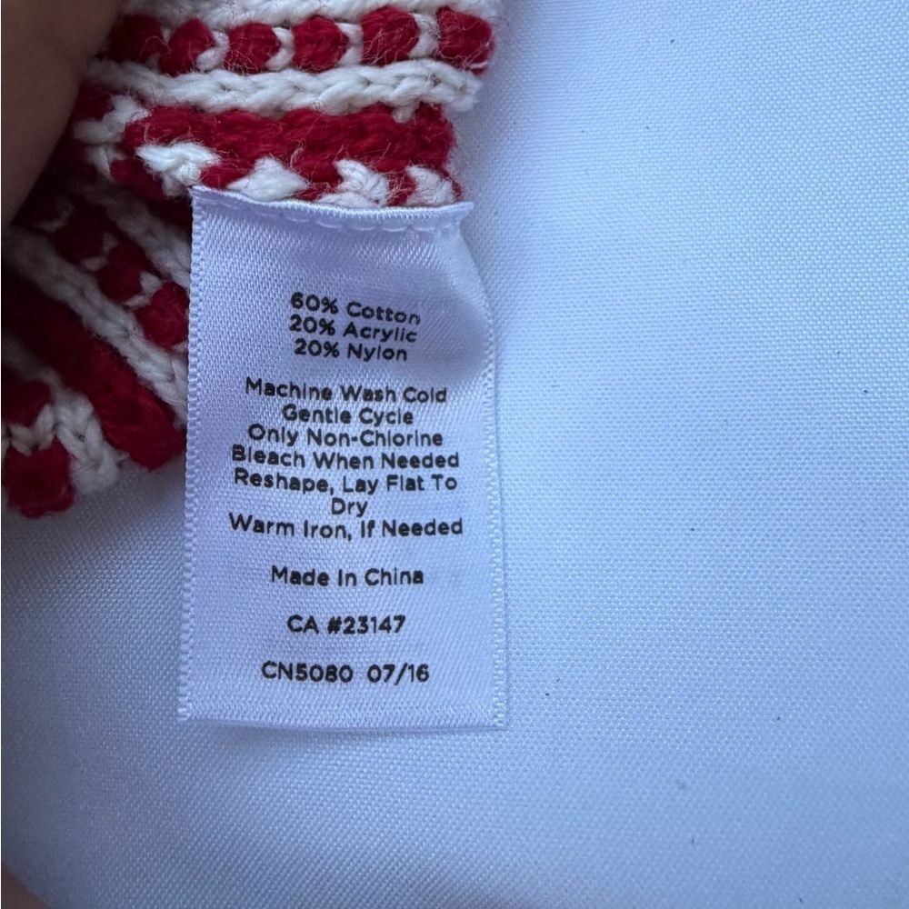 Talbots Red and White Women's Sweater - Picture 5 of 5